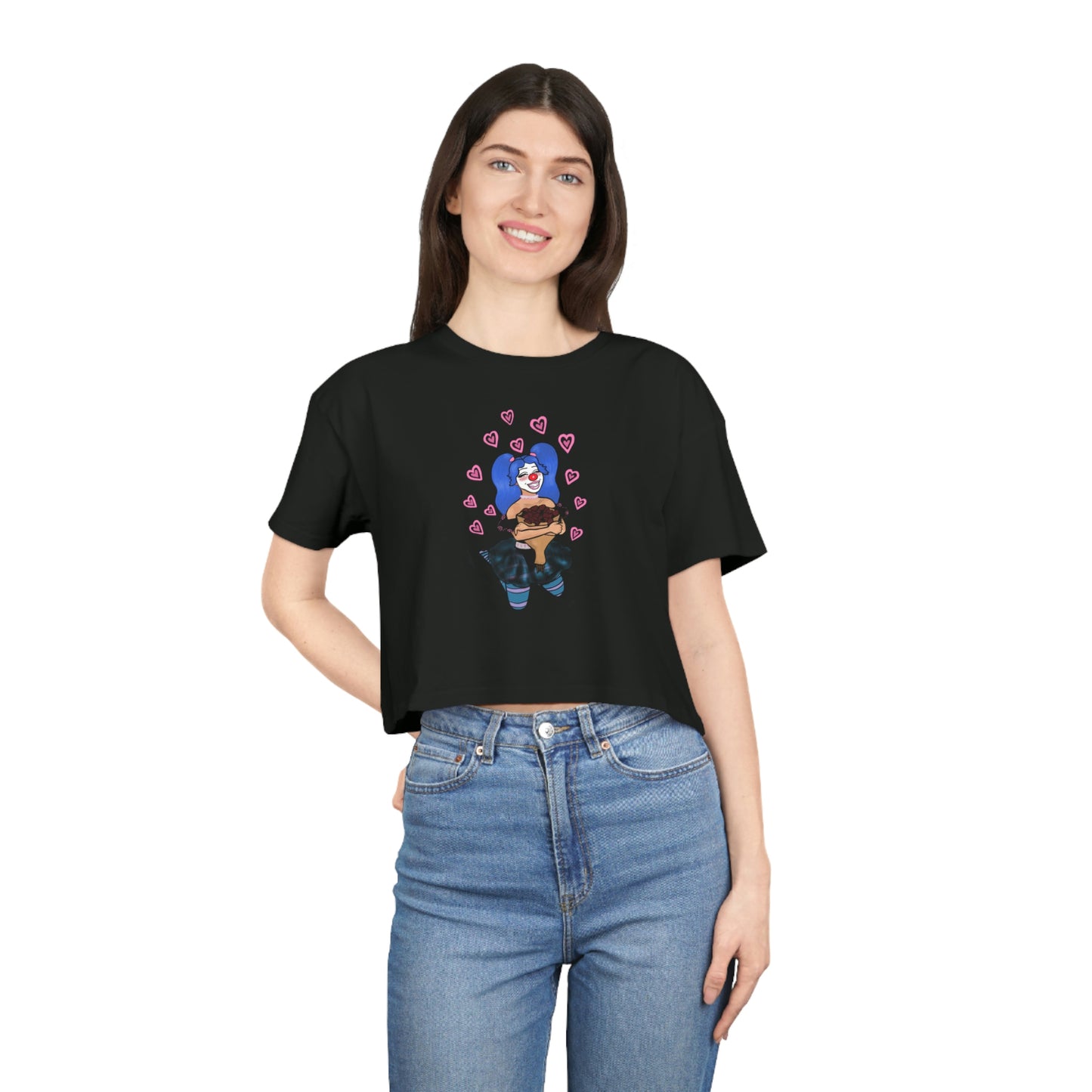 Loquita In Love Women's Crop Tee