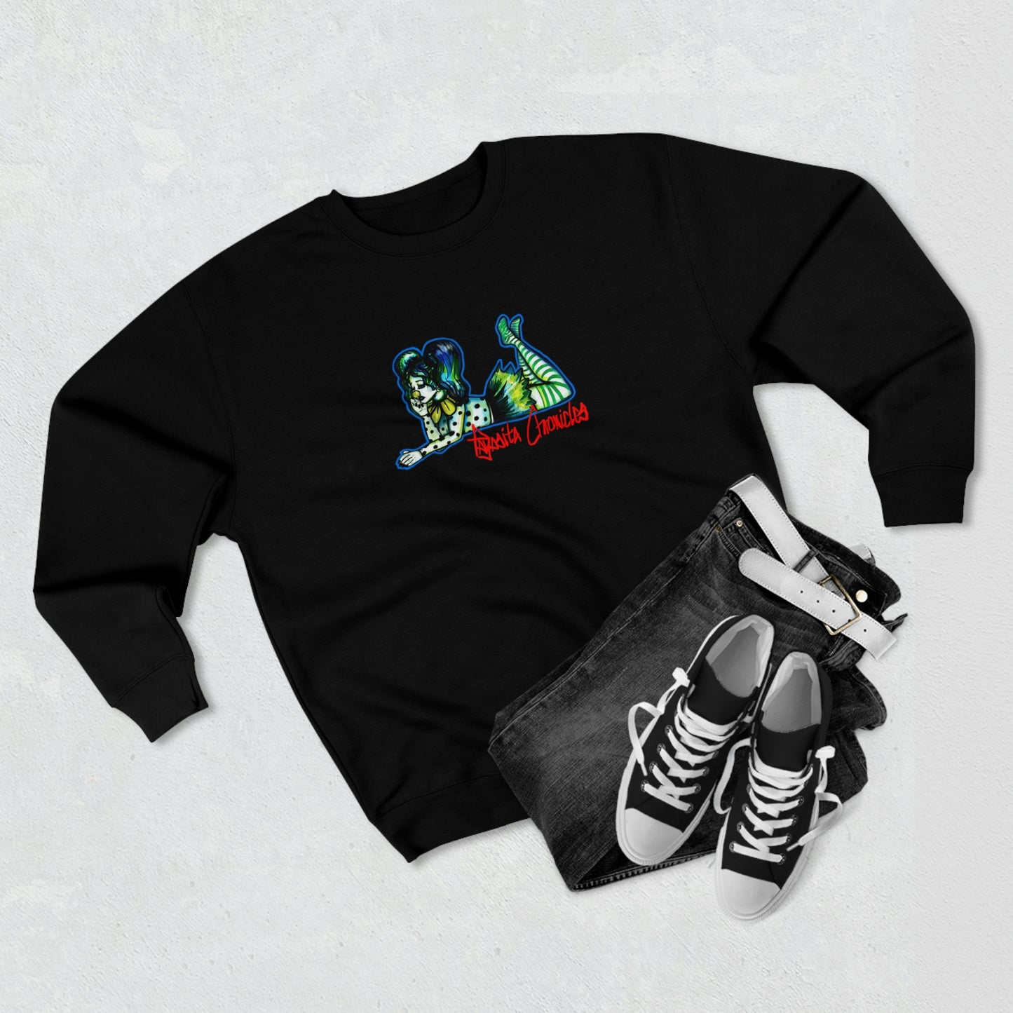 Unisex Payasita Chronicles Chillona Premium Crewneck sweatshirt